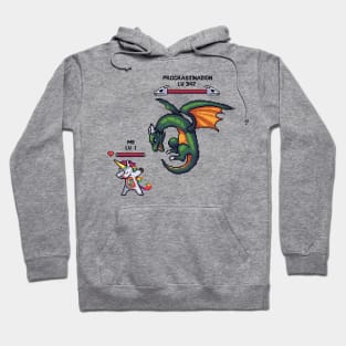 Pixel Showdown: Battle Me vs. Procrastination Hoodie